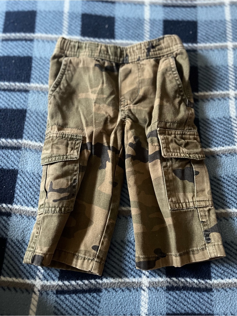 The Children's Place Camo Cargo Shorts - Brown/Green 9-12M